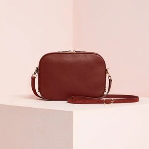 Pop & Suki | Small personalized leather camera crossbody bag